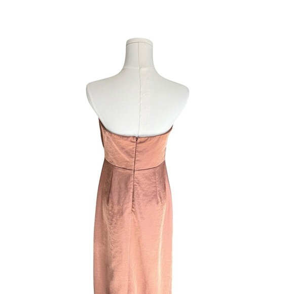 SuperDown x Revolve - Farah Satin Strapless Maxi Dress in Copper Sz M - Picture 5 of 9